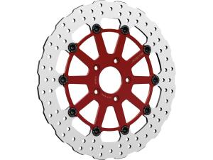 El Diabolo (Steve) Design Floating Brake Disc Red Inner Carrier 13" Front