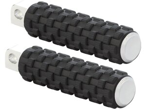 AirTrax Foot Pegs Chrome Endcap Black