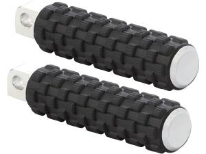 AirTrax Foot Pegs Chrome Endcap Black