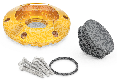 Pop-Up Gas Cap Vented Gold FLH/T24-Up (GB)