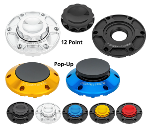 12PT Gas Cap Vented Black FLH/T24-Up (ES)
