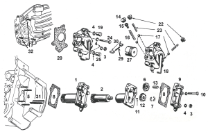 Oil Feed Pump Assy Parkerized SV37-73 (FR)