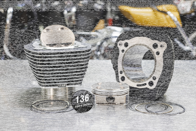 S&S HC 132+136 big bore kits 0cc Blk/hig (FR)