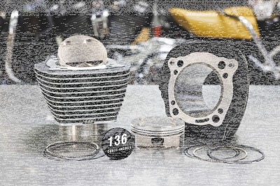 S&S HC 132+136 big bore kits 8.5cc Gr/Bk (FR)