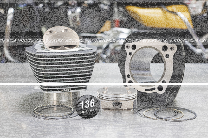 S&S HC 132+136 big bore kits 0cc Gr.Blk (GB)