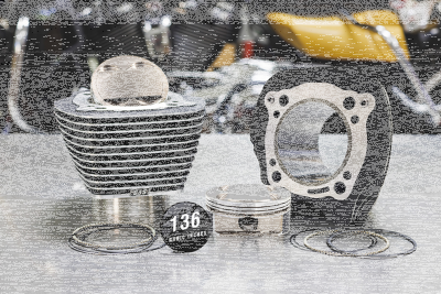 S&S HC 132+136 big bore kits 8.5cc Blk (GB)