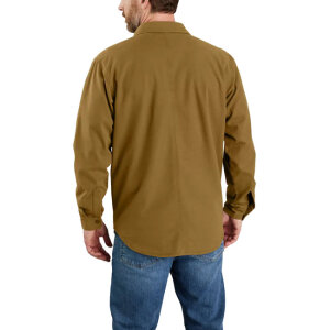 Carhartt Canvas Fleece-Lined shirt oak brown Size S