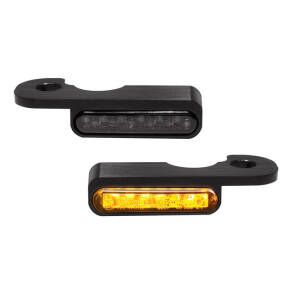 ** HeinzBikes, Stripes below bar turn signals. Black no PL