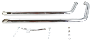 40" Shotgun Drag Pipes Chrome FXST86-99 (FR)