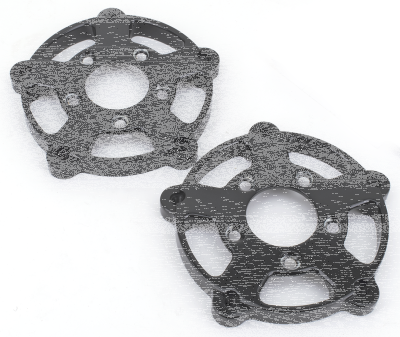 VRSC fr hub adapters f/stock discs black (GB)