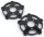 VRSC fr hub adapters f/stock discs black (ES)