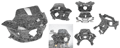 ST Fairing Lowers Kit Raw FXLRST22-Up (ES)