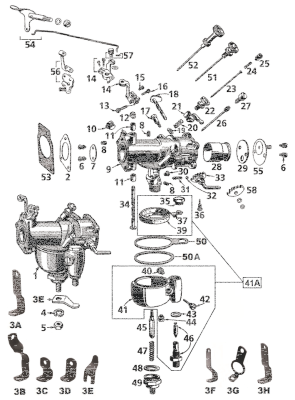 Linkert M51 Carb Body Brass (DE)
