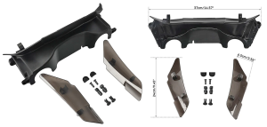 Fairing Air Deflectors Black FLH23-Up (FR)