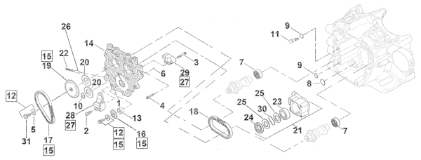 S&S Secondary cam chain TC07-17 (IT)