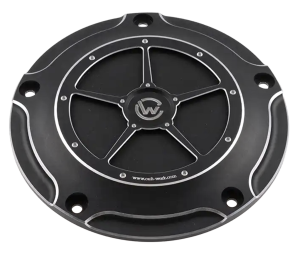 Derby Cover Black FLH/T18-Up (FR)