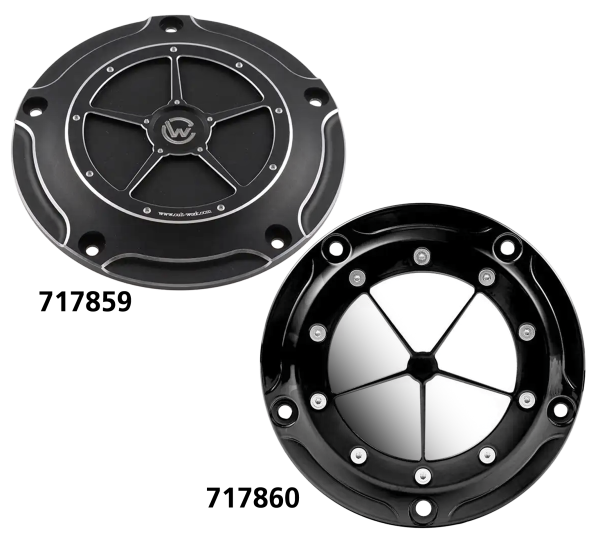 Derby Cover Black FLH/T18-Up (FR)