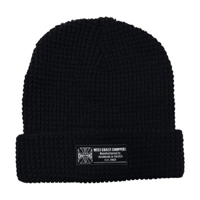 WCC Waffle Cuff beanie black One size fits most