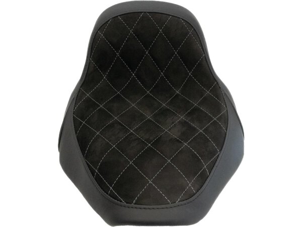 Nubuk Leather Solo Seat Diamond Stitch, For Thunderbike...