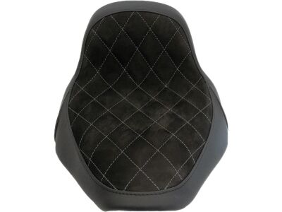 Nubuk Leather Solo Seat Diamond Stitch, For Thunderbike Steel Fender 200/18" and OE Tank (Narrow Frame Models) Black