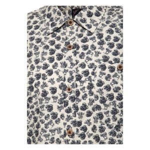 King Kerosin AOP shirt off white Size L