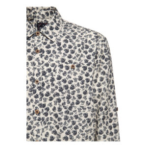 King Kerosin AOP shirt off white Size XL