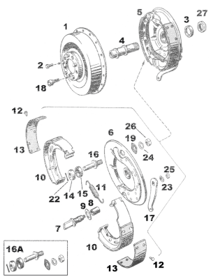Rear Axle Sleeve Nut Chrome BT30-57 (DE)