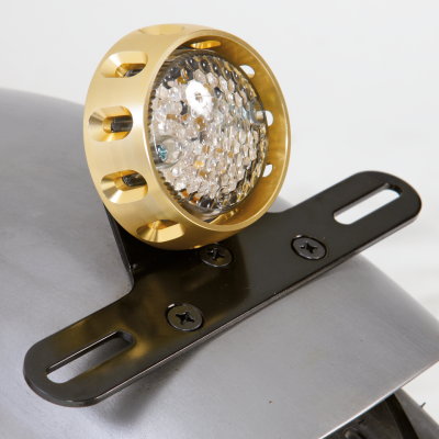 GZP Brass R1 LED taillight w/license bra (FR)