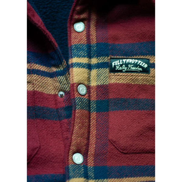 Holy Freedom Redford lined shirt red Size M