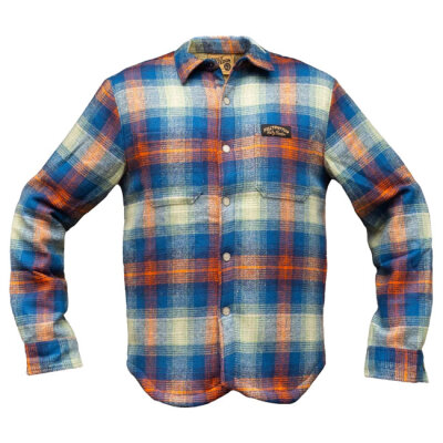 Holy Freedom Mcfly lined shirt blue Size XL