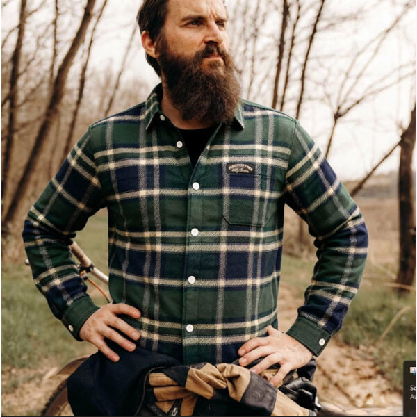 Holy Freedom Macleod lined shirt green Size M