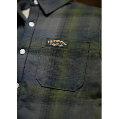 Holy Freedom Bear lined shirt gray Size L