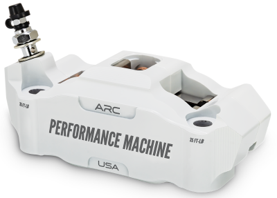 PM Race Series 4 Rad. Caliper LH White (FR)