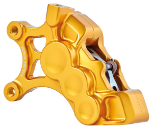 Ness 6-piston 14" caliper gold left (FR)
