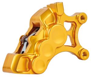 Ness 6-piston 14" caliper gold right (FR)
