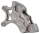 Ness 6-piston 14" caliper titanium left (FR)