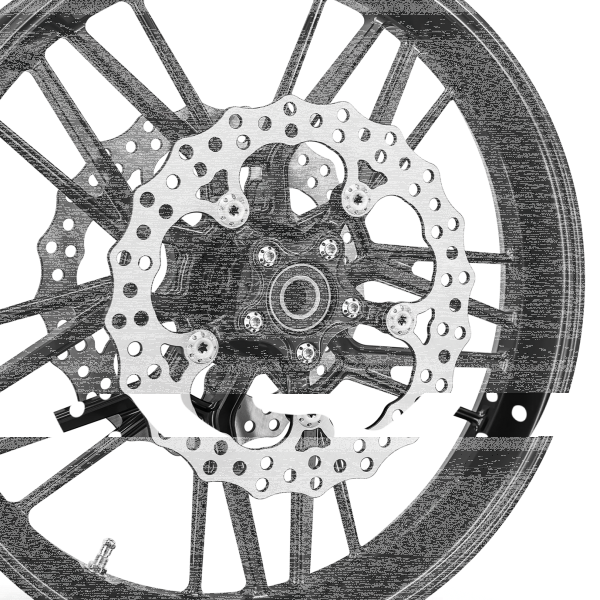 Ness Spider 320mm FR blk FLH/T24-up HUB (FR)