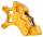 Ness 6-piston 14" caliper gold left (GB)