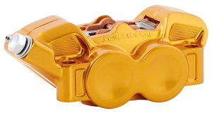 Ness 4-piston 11.8" radial clpr gold LH (GB)