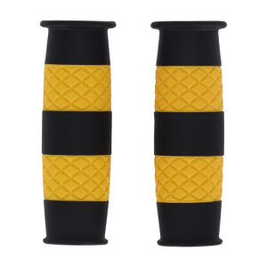 13 1/2, Outlaw grips. Black/Yellow 1""""
