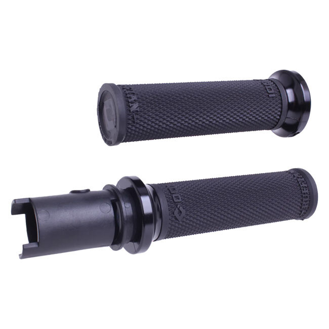 ODI, V-twin lock-on grips Ruffian-HD grips. Black/Black