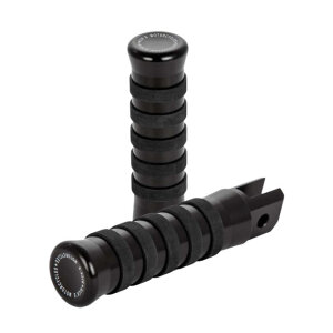 Rick\\\\s Motorcycles, rider foot pegs O-ring style. Black