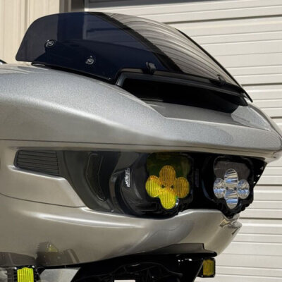 Custom Dynamics, Shark Demon LED headlamp kit. White/yellow