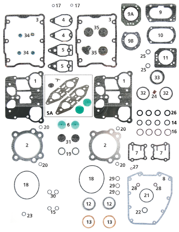 10pck rocker supp O-ring TC99-17 (DE)