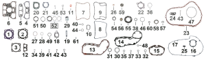 25pck pushrod cover O-ring XL04-up (DE)