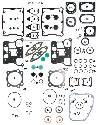 10pck rocker supp O-ring TC99-17 (ES)