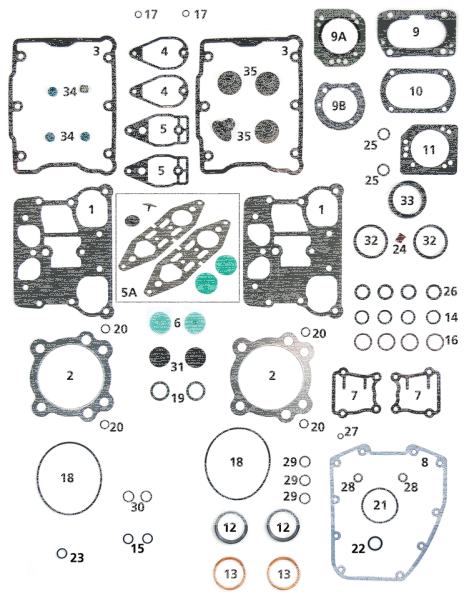 10pck oil pump cover O-ring TC99-17 (ES)