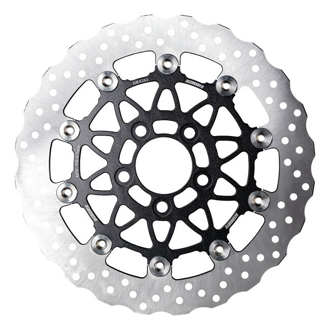 Accossato, Floating brake disc front. Wave. Black