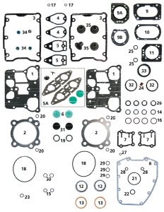 Cylinder head gasket pair TC99-17 (DE)