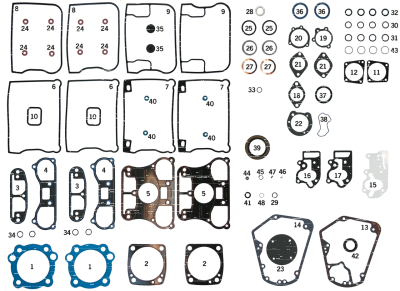Cylinder base FR gasket pair BT84-88 (DE)